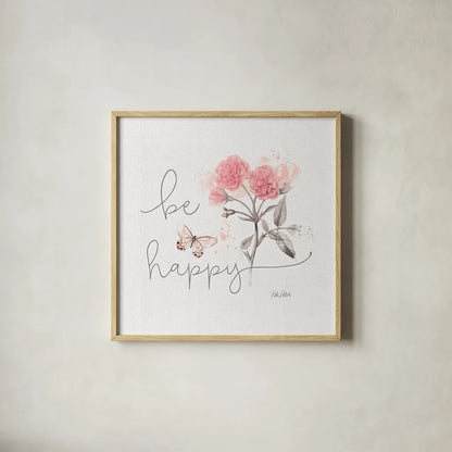 Sunny Day VIII Pink by Katie Pertiet. Shown in a natural wood glass frame for a timeless modern aesthetic. Available as an archival giclee rolled canvas, fine art paper, or poster print. SKU 31680a.