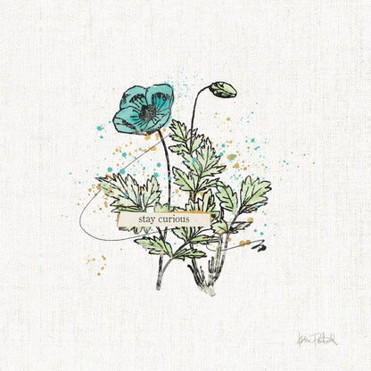 Thoughtful Blooms II Curious by Katie Pertiet. SKU 38521a. Archival Giclee Fine art print for wall decor.