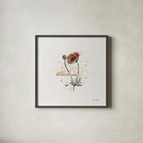 Thoughtful Blooms IV by Katie Pertiet. Shown in a sleek black glass frame for a contemporary gallery look. Available as an archival giclee rolled canvas, fine art paper, or poster print. SKU 37583a.