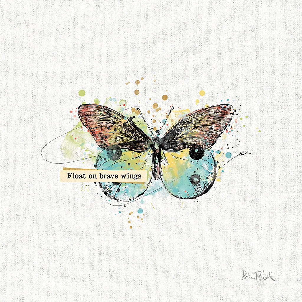 Thoughtful Butterflies III by Katie Pertiet. SKU 42471a. Archival Giclee Fine art print for wall decor.