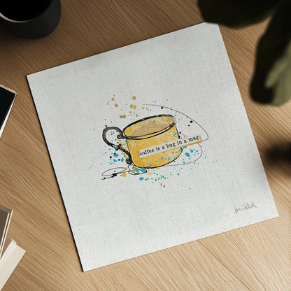 Thoughtful Perk I by Katie Pertiet. Shown as a detailed flat fine art print, highlighting archival giclee quality. Available as an archival giclee rolled canvas, fine art paper, or poster print. SKU 37545a.