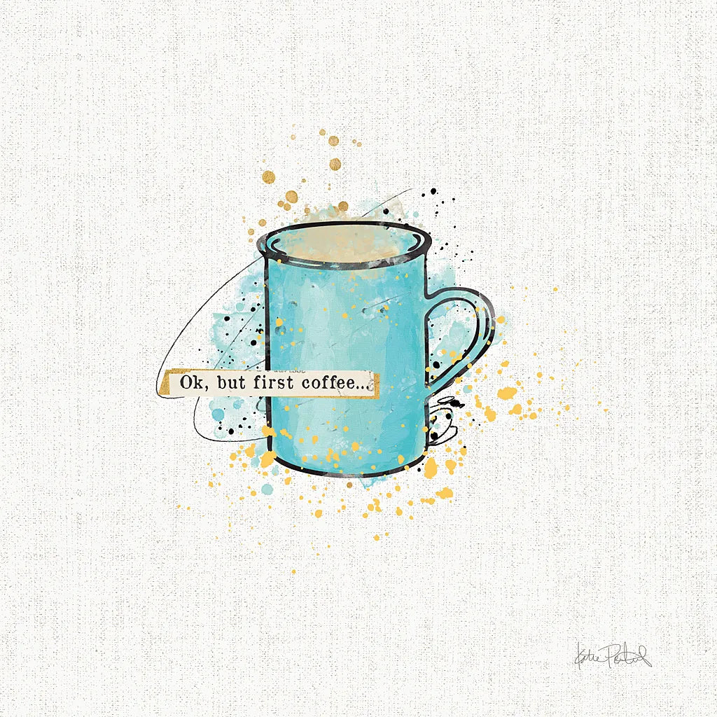 Thoughtful Perk II by Katie Pertiet. SKU 37546a. Archival Giclee Fine art print for wall decor.