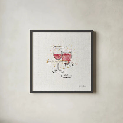 Thoughtful Vines I by Katie Pertiet. Shown in a sleek black glass frame for a contemporary gallery look. Available as an archival giclee rolled canvas, fine art paper, or poster print. SKU 37549a.