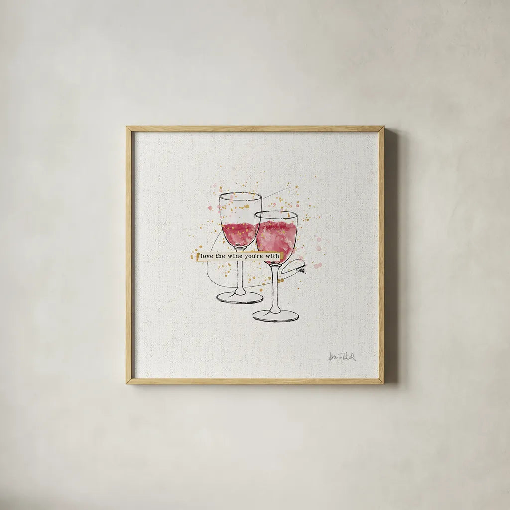 Thoughtful Vines I by Katie Pertiet. Shown in a natural wood glass frame for a timeless modern aesthetic. Available as an archival giclee rolled canvas, fine art paper, or poster print. SKU 37549a.