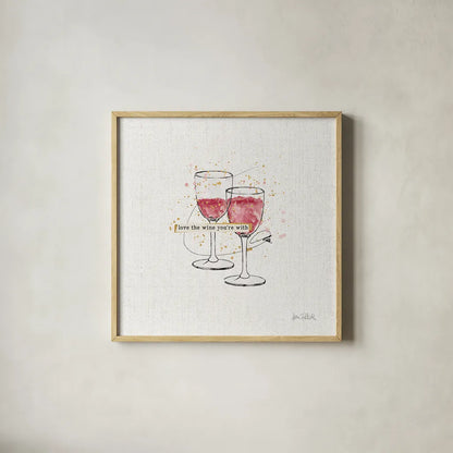 Thoughtful Vines I by Katie Pertiet. Shown in a natural wood glass frame for a timeless modern aesthetic. Available as an archival giclee rolled canvas, fine art paper, or poster print. SKU 37549a.