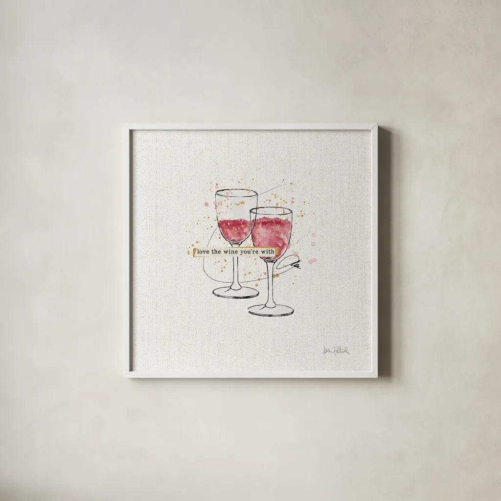Thoughtful Vines I by Katie Pertiet. Shown in a crisp white glass frame for a clean and minimalist style. Available as an archival giclee rolled canvas, fine art paper, or poster print. SKU 37549a.