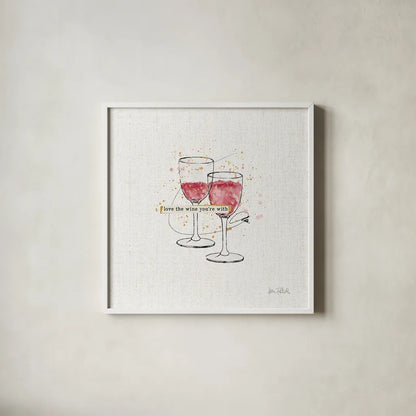Thoughtful Vines I by Katie Pertiet. Shown in a crisp white glass frame for a clean and minimalist style. Available as an archival giclee rolled canvas, fine art paper, or poster print. SKU 37549a.