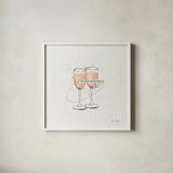 Thoughtful Vines II by Katie Pertiet. Shown in a crisp white glass frame for a clean and minimalist style. Available as an archival giclee rolled canvas, fine art paper, or poster print. SKU 37550a.