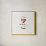 Thoughtful Vines III by Katie Pertiet. Shown in a natural wood glass frame for a timeless modern aesthetic. Available as an archival giclee rolled canvas, fine art paper, or poster print. SKU 37551a.