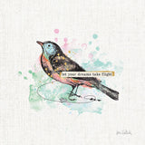 Thoughtful Wings II by Katie Pertiet. SKU 37577a. Archival Giclee Fine art print for wall decor.