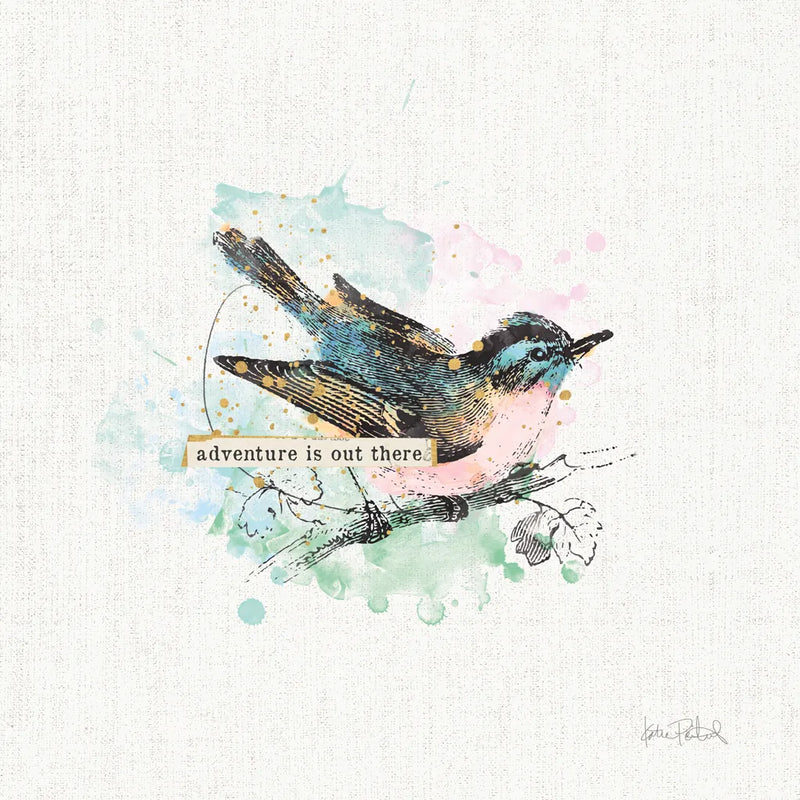Thoughtful Wings III - Pale Pink by Katie Pertiet. SKU 38480a. Archival Giclee Fine art print for wall decor.