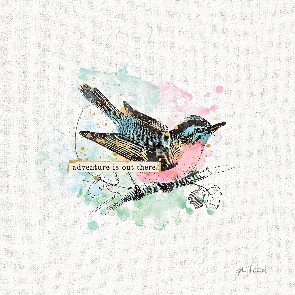 Thoughtful Wings III by Katie Pertiet. SKU 37578a. Archival Giclee Fine art print for wall decor.