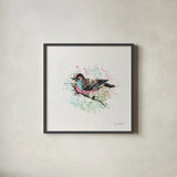 Thoughtful Wings IV by Katie Pertiet. Shown in a sleek black glass frame for a contemporary gallery look. Available as an archival giclee rolled canvas, fine art paper, or poster print. SKU 37579a.