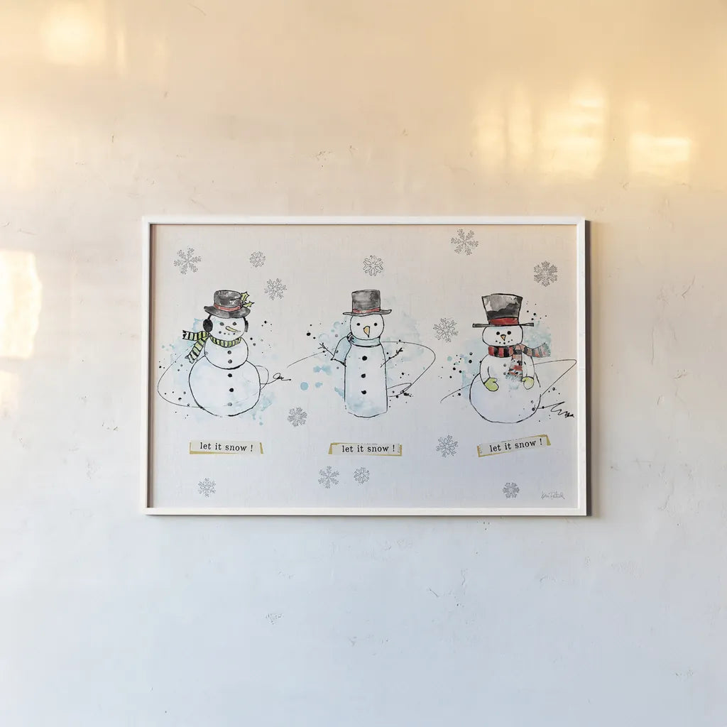 Thoughtfully Frozen I by Katie Pertiet. shown as a paper print in a white frame. Available as a archival giclee rolled canvas, fine art paper, or poster print. SKU 39041i.