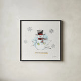 Thoughtfully Frozen II by Katie Pertiet. Shown in a sleek black glass frame for a contemporary gallery look. Available as an archival giclee rolled canvas, fine art paper, or poster print. SKU 39042a.