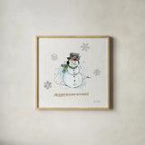 Thoughtfully Frozen III by Katie Pertiet. Shown in a natural wood glass frame for a timeless modern aesthetic. Available as an archival giclee rolled canvas, fine art paper, or poster print. SKU 39043a.
