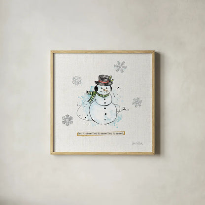 Thoughtfully Frozen III by Katie Pertiet. Shown in a natural wood glass frame for a timeless modern aesthetic. Available as an archival giclee rolled canvas, fine art paper, or poster print. SKU 39043a.