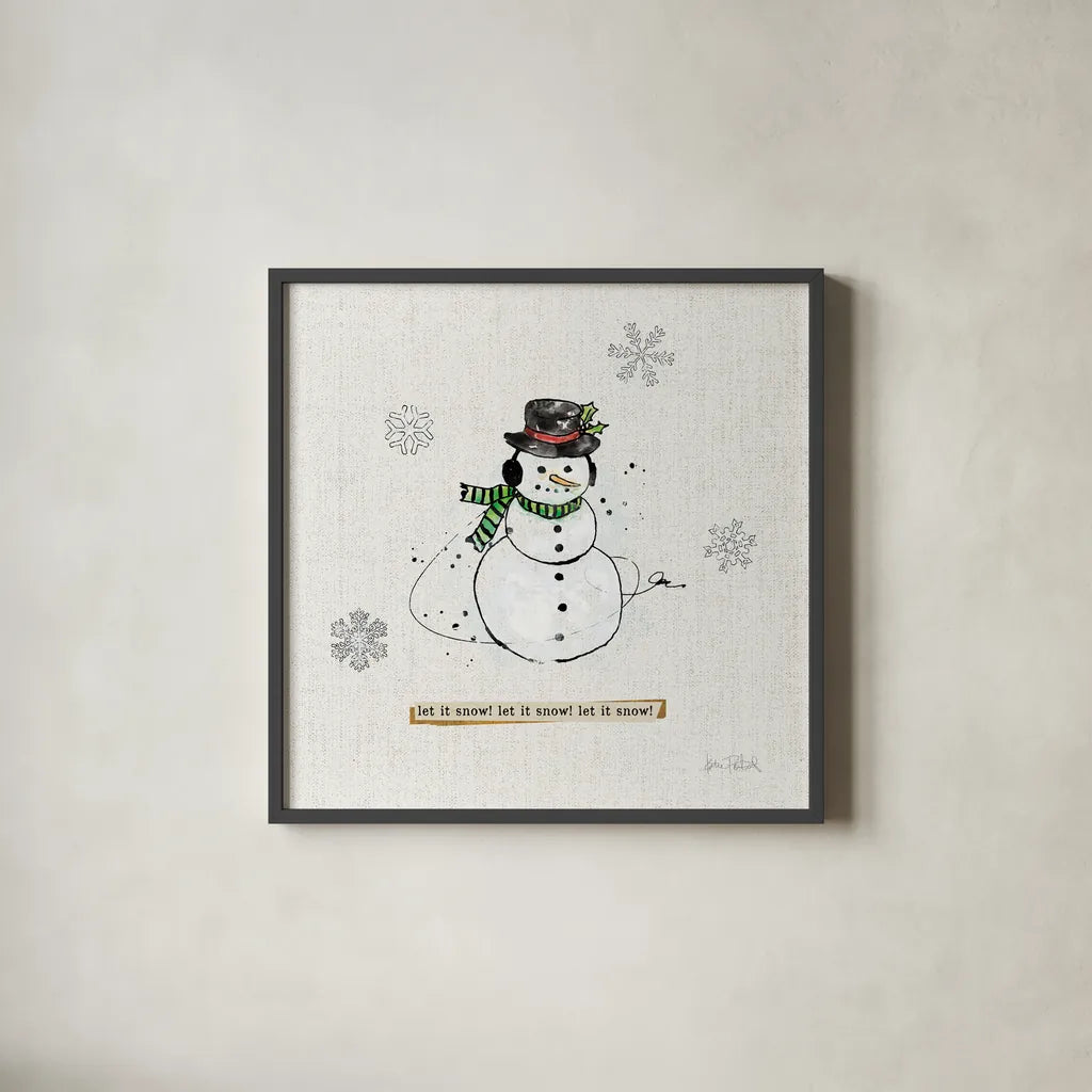 Thoughtfully Frozen III v2 by Katie Pertiet. Shown in a sleek black glass frame for a contemporary gallery look. Available as an archival giclee rolled canvas, fine art paper, or poster print. SKU 53534a.