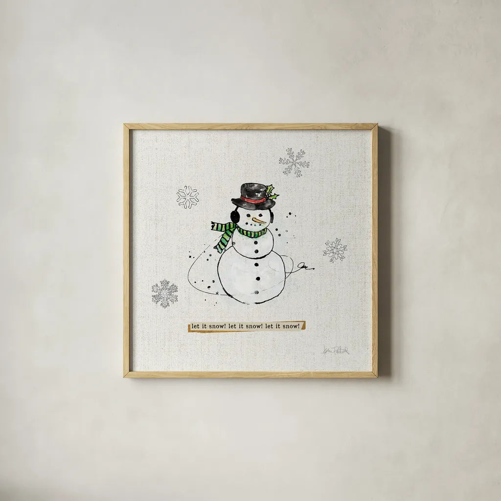 Thoughtfully Frozen III v2 by Katie Pertiet. Shown in a natural wood glass frame for a timeless modern aesthetic. Available as an archival giclee rolled canvas, fine art paper, or poster print. SKU 53534a.