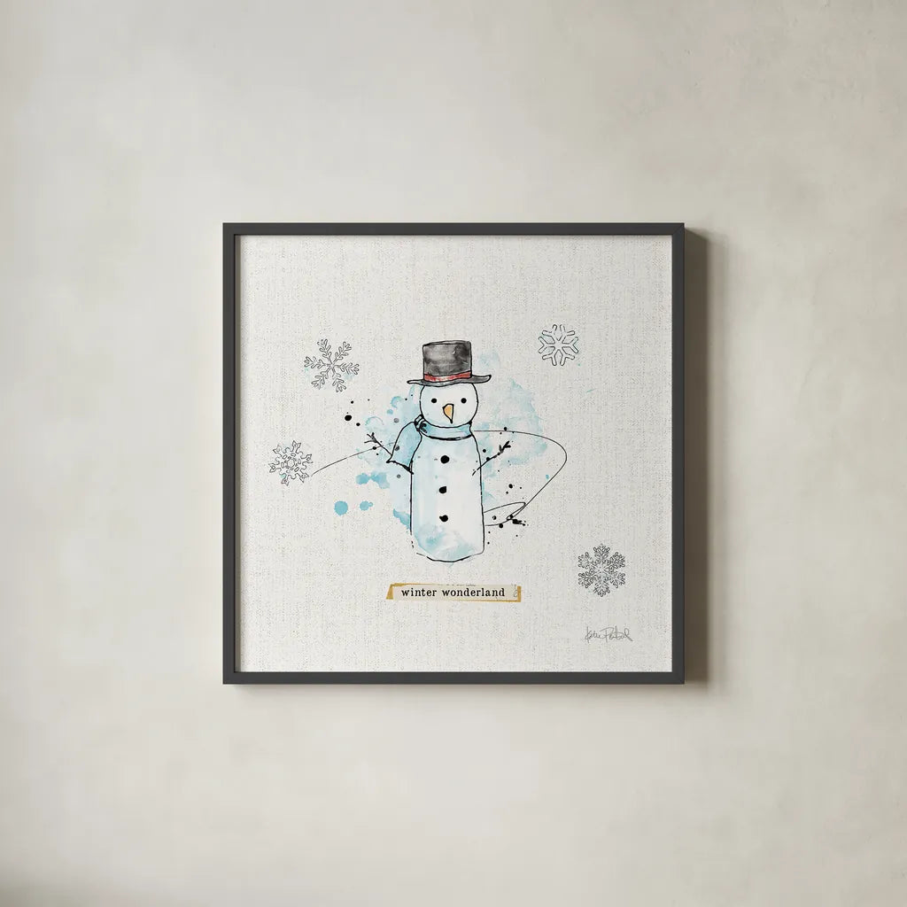 Thoughtfully Frozen IV by Katie Pertiet. Shown in a sleek black glass frame for a contemporary gallery look. Available as an archival giclee rolled canvas, fine art paper, or poster print. SKU 39044a.