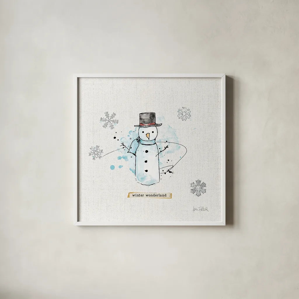 Thoughtfully Frozen IV by Katie Pertiet. Shown in a crisp white glass frame for a clean and minimalist style. Available as an archival giclee rolled canvas, fine art paper, or poster print. SKU 39044a.