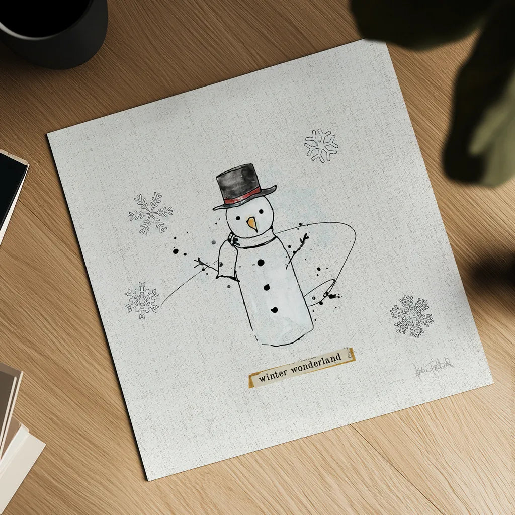 Thoughtfully Frozen IV v2 by Katie Pertiet. Shown as a detailed flat fine art print, highlighting archival giclee quality. Available as an archival giclee rolled canvas, fine art paper, or poster print. SKU 53535a.