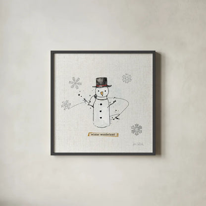 Thoughtfully Frozen IV v2 by Katie Pertiet. Shown in a sleek black glass frame for a contemporary gallery look. Available as an archival giclee rolled canvas, fine art paper, or poster print. SKU 53535a.