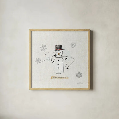 Thoughtfully Frozen IV v2 by Katie Pertiet. Shown in a natural wood glass frame for a timeless modern aesthetic. Available as an archival giclee rolled canvas, fine art paper, or poster print. SKU 53535a.