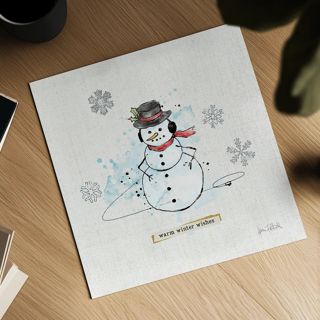 Thoughtfully Frozen V by Katie Pertiet. Shown as a detailed flat fine art print, highlighting archival giclee quality. Available as an archival giclee rolled canvas, fine art paper, or poster print. SKU 39045a.