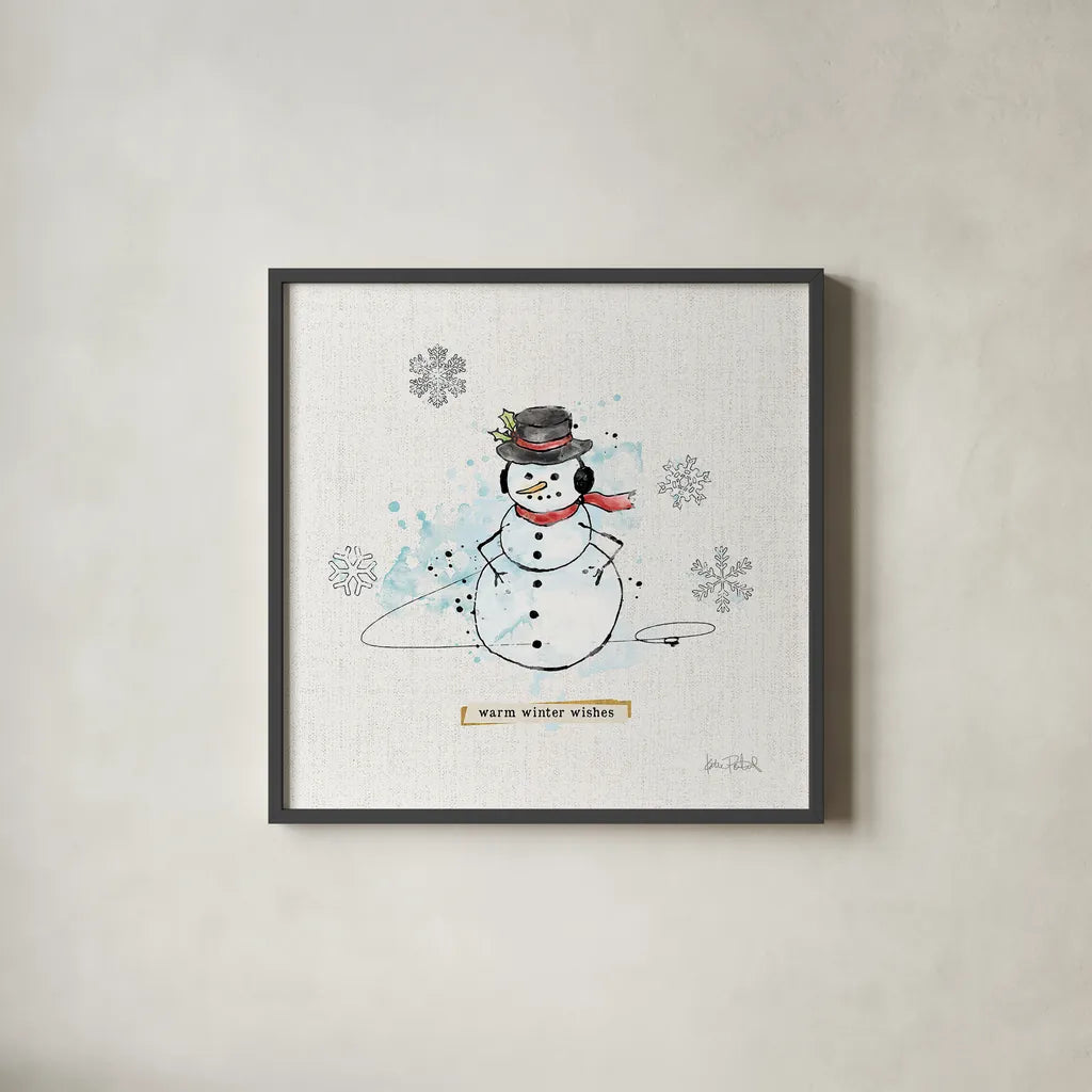 Thoughtfully Frozen V by Katie Pertiet. Shown in a sleek black glass frame for a contemporary gallery look. Available as an archival giclee rolled canvas, fine art paper, or poster print. SKU 39045a.