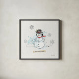 Thoughtfully Frozen V by Katie Pertiet. Shown in a sleek black glass frame for a contemporary gallery look. Available as an archival giclee rolled canvas, fine art paper, or poster print. SKU 39045a.