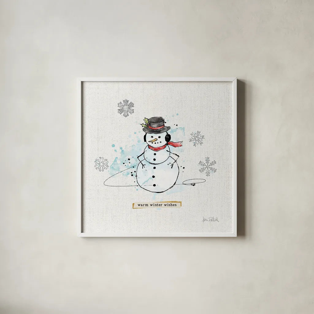 Thoughtfully Frozen V by Katie Pertiet. Shown in a crisp white glass frame for a clean and minimalist style. Available as an archival giclee rolled canvas, fine art paper, or poster print. SKU 39045a.