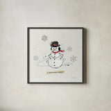 Thoughtfully Frozen V v2 by Katie Pertiet. Shown in a sleek black glass frame for a contemporary gallery look. Available as an archival giclee rolled canvas, fine art paper, or poster print. SKU 53536a.