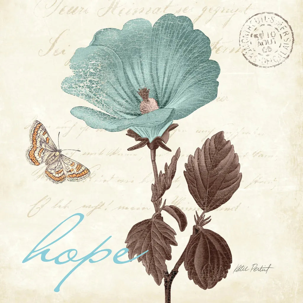 Touch of Blue III Hope by Katie Pertiet. SKU 10268a. Archival Giclee Fine art print for wall decor.