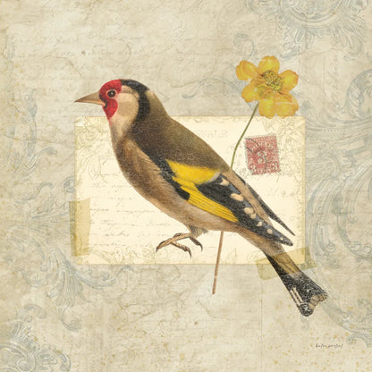 Traveler Bird IV by Katie Pertiet. SKU 5975a. Archival Giclee Fine art print for wall decor.