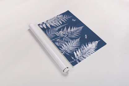 True Blue I by Katie Pertiet. shown as a rolled paper print. Available as archival giclee rolled canvas, fine art paper, or poster print. SKU 62861i.