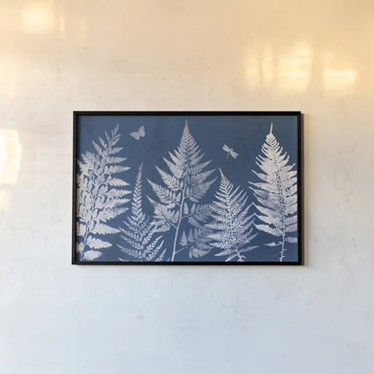 True Blue I by Katie Pertiet. shown as a paper print in a black flame. Available as a archival giclee rolled canvas, fine art paper, or poster print. SKU 62861i.