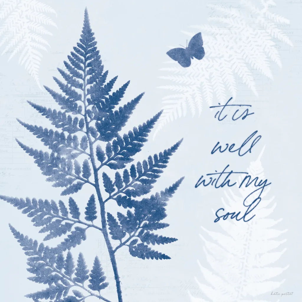 True Blue IV by Katie Pertiet. SKU 62864a. Archival Giclee Fine art print for wall decor.