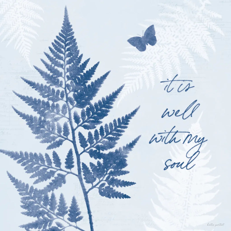 True Blue IV by Katie Pertiet. SKU 62864a. Archival Giclee Fine art print for wall decor.