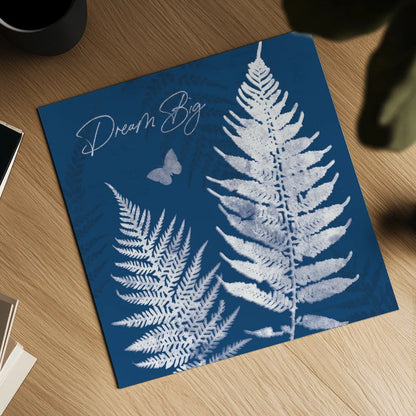 True Blue VI by Katie Pertiet. Shown as a detailed flat fine art print, highlighting archival giclee quality. Available as an archival giclee rolled canvas, fine art paper, or poster print. SKU 62866a.