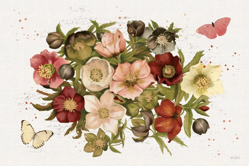 Vintage Petals IV by Katie Pertiet. SKU 53937i. Archival Giclee Fine art print for wall decor.