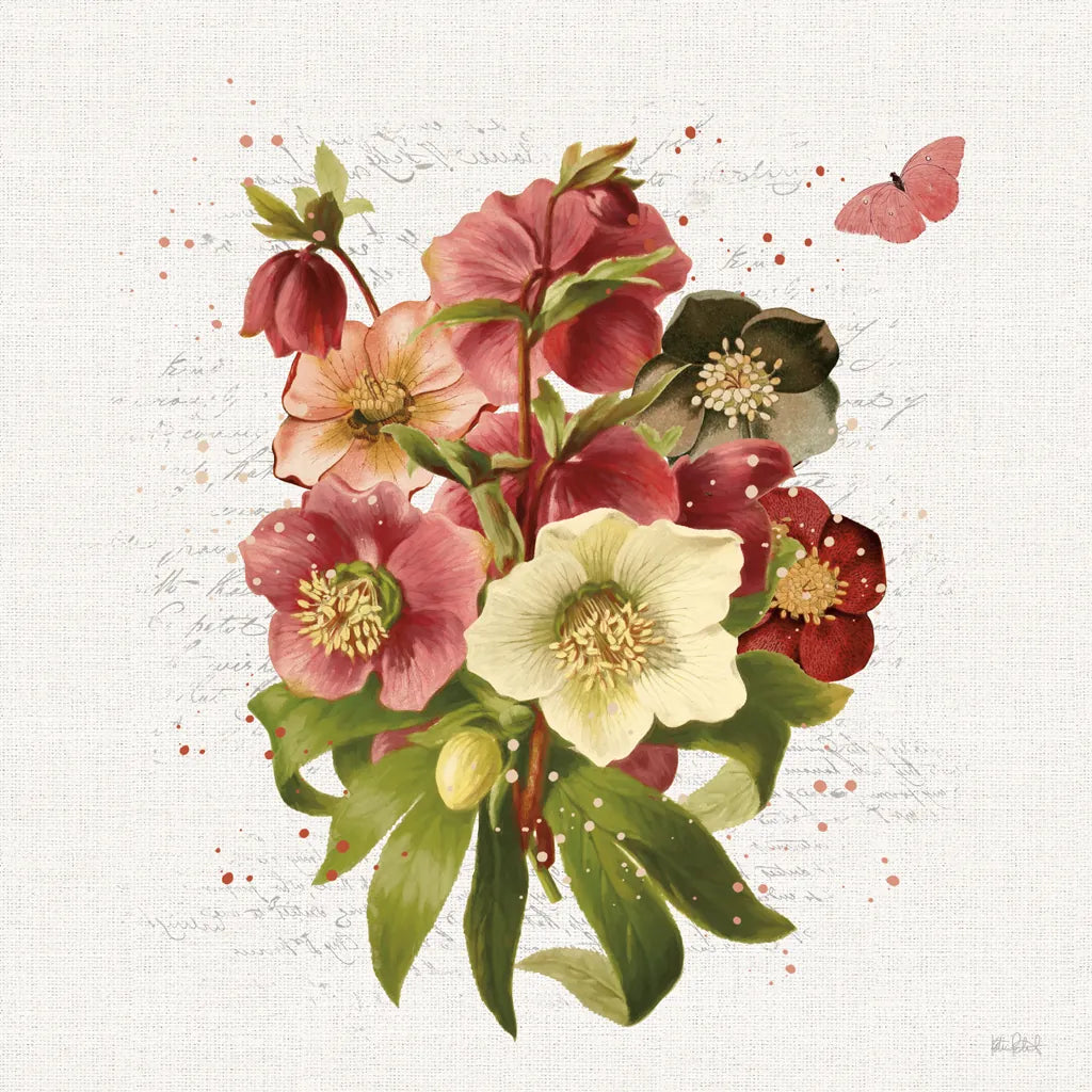 Vintage Petals V by Katie Pertiet. SKU 53938a. Archival Giclee Fine art print for wall decor.