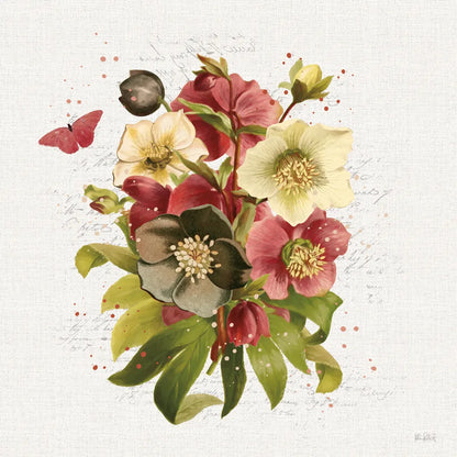 Vintage Petals VII by Katie Pertiet. SKU 76253a. Archival Giclee Fine art print for wall decor.