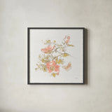 Watery Blooms IV by Katie Pertiet. Shown in a sleek black glass frame for a contemporary gallery look. Available as an archival giclee rolled canvas, fine art paper, or poster print. SKU 33451a.