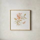 Watery Blooms VI by Katie Pertiet. Shown in a natural wood glass frame for a timeless modern aesthetic. Available as an archival giclee rolled canvas, fine art paper, or poster print. SKU 33453a.