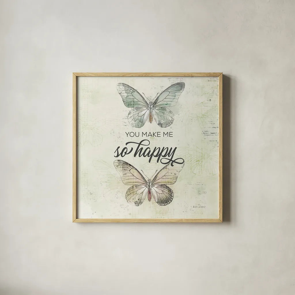 Weathered Garden I by Katie Pertiet. Shown in a natural wood glass frame for a timeless modern aesthetic. Available as an archival giclee rolled canvas, fine art paper, or poster print. SKU 87949a.