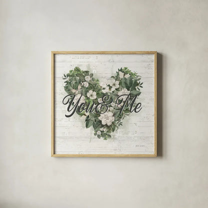 Weathered Garden IV by Katie Pertiet. Shown in a natural wood glass frame for a timeless modern aesthetic. Available as an archival giclee rolled canvas, fine art paper, or poster print. SKU 87952a.