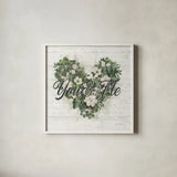 Weathered Garden IV by Katie Pertiet. Shown in a crisp white glass frame for a clean and minimalist style. Available as an archival giclee rolled canvas, fine art paper, or poster print. SKU 87952a.