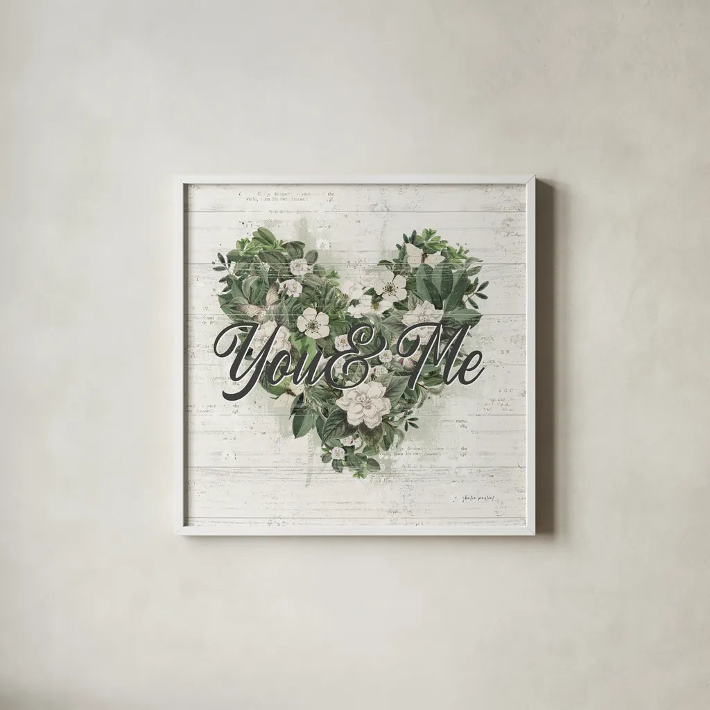 Weathered Garden IV by Katie Pertiet. Shown in a crisp white glass frame for a clean and minimalist style. Available as an archival giclee rolled canvas, fine art paper, or poster print. SKU 87952a.