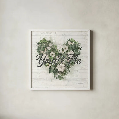 Weathered Garden IV by Katie Pertiet. Shown in a crisp white glass frame for a clean and minimalist style. Available as an archival giclee rolled canvas, fine art paper, or poster print. SKU 87952a.